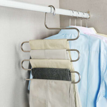 5 layers Stainless Steel Clothes Hangers S Shape